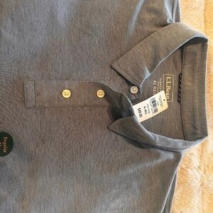 LLbean blue men’s polo size xl